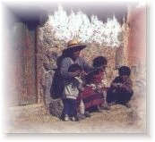 FAMILY IN THE DESERT NORTH IN CHILE